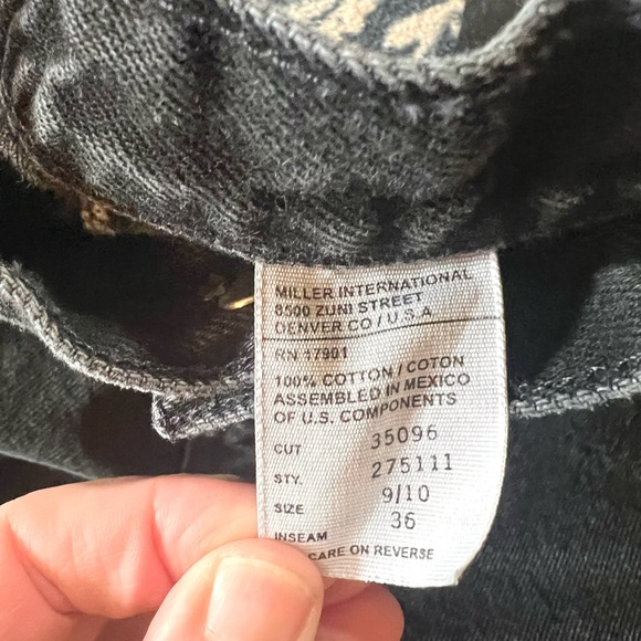 #23 Vintage Rocky Mountain Bareback Rodeo Rider Cowgirl  
Black Denim Jeans - Picture 10 of 12